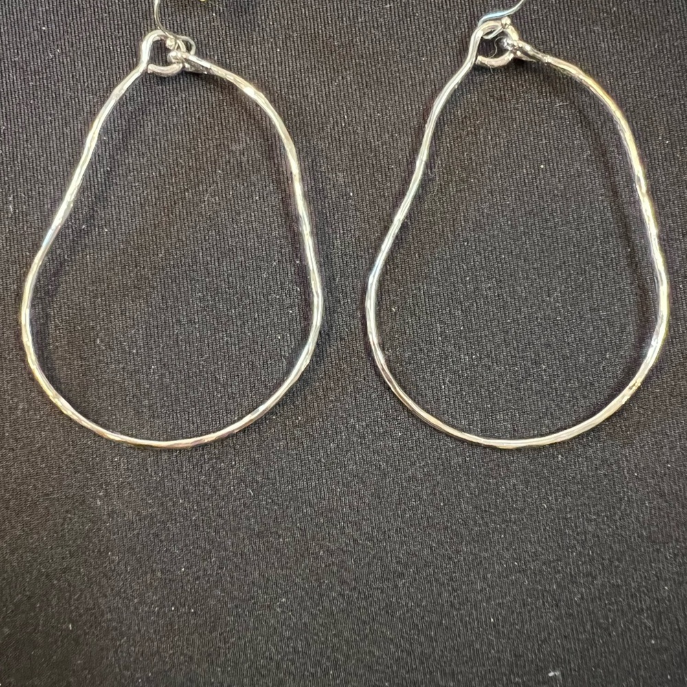 Park Lane Silver Hammered Earrings